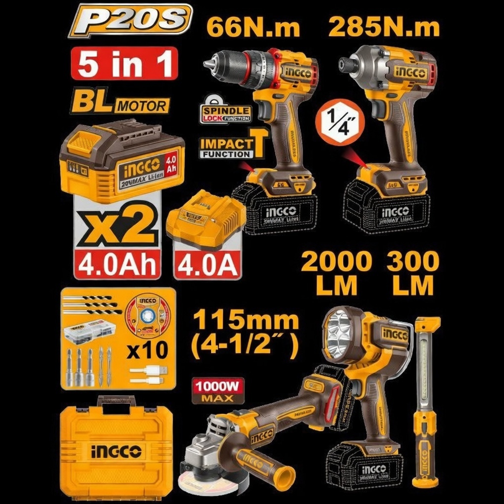 Combo 5 en 1 Motor Brushless