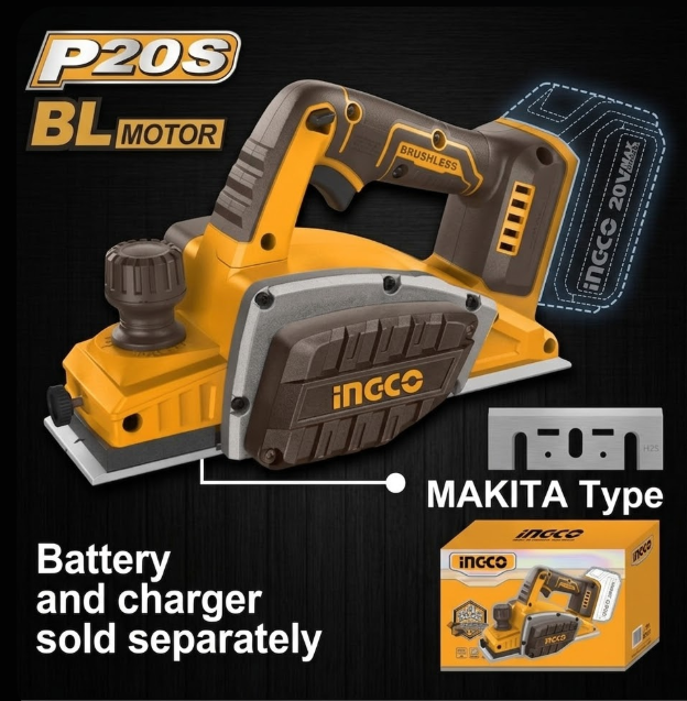 Cepillo Eléctrico Inalámbrico INGCO P20S Brushless