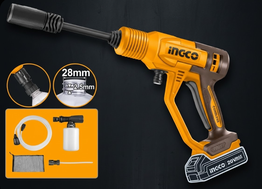 Hidrolavadora Inalámbrica INGCO 20V (P20S)