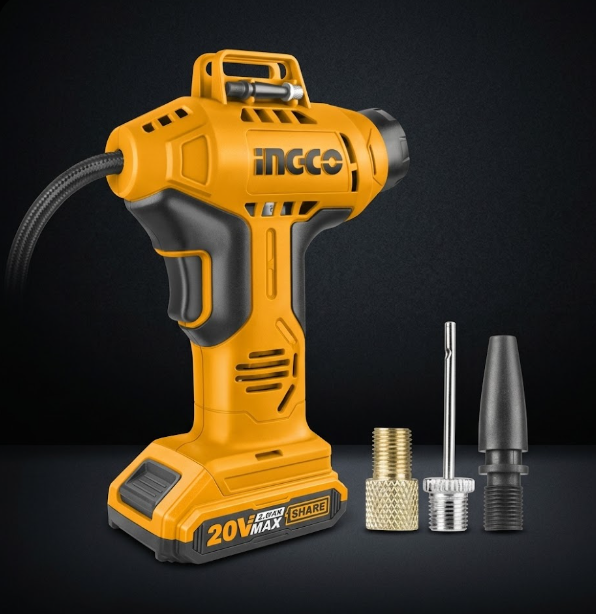 Inflador / Compresor de Aire Inalámbrico INGCO 20V