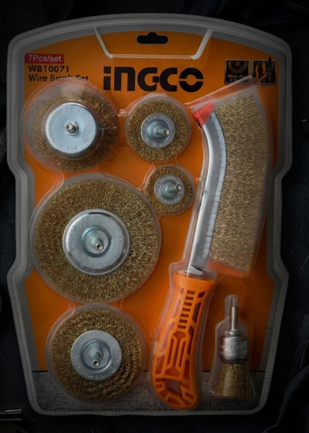 Kit de cepillos de alambre 7 piezas INGCO (WB10071)
