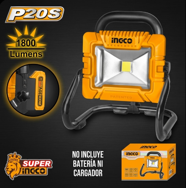 Lámpara LED a Batería INGCO P20S - 1800 Lumens