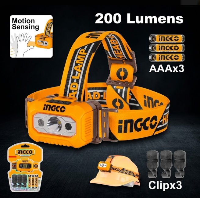 Linterna minero INGCO 200 lm