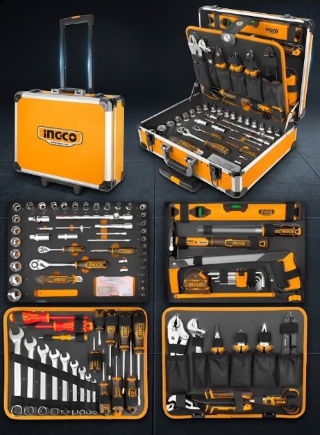 Maletín de herramientas 147 pcs industrial INGCO