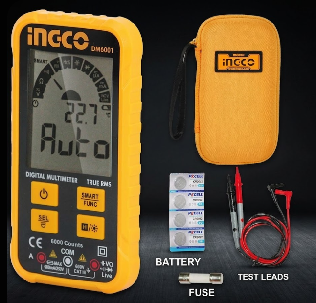 Tester multímetro digital INGCO DM6001