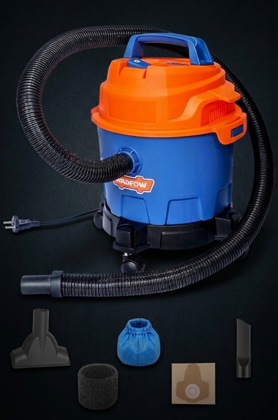 Aspiradora Industrial WADFOW — compacta, potente y versátil